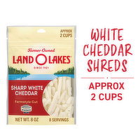 Land O Lakes White Sharp Cheddar Cheese Farmstyle Shreds