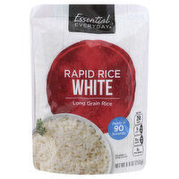 Essential Everyday Long Grain Rice, White, Rapid Rice, 8.8 Ounce