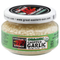 Emperor's Kitchen Garlic, Organic, Chopped, 4.5 Ounce