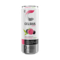 CELSIUS Fizz Free Raspberry Acai Green Tea, Essential Energy Drink, 12 Fluid ounce
