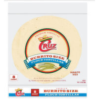 Cruz Flour Burrito Style Tortillas, 24 Ounce