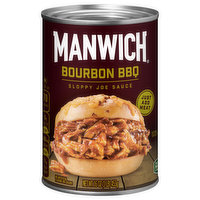 Manwich Sloppy Joe Sauce, Bourbon BBQ, 16 Ounce