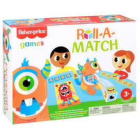 Fisher-Price Toy, Card Game, Roll A Match, 2-4 Players, 1 Each