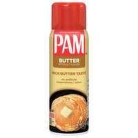 Pam Cooking Spray, No-Stick, Butter, 5 Ounce