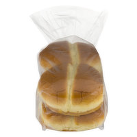 Cub Bakery All Natural White Hamburger Buns, 4 Each