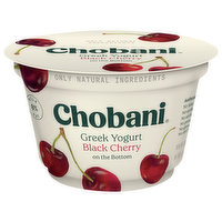 Chobani Yogurt, Non-Fat, Greek, Black Cherry on the Bottom, 5.3 Ounce