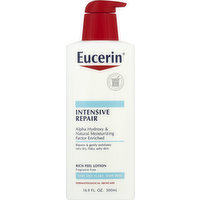 Eucerin Lotion, Very Dry Skin, Intensive Repair, Fragrance Free, 16.9 Ounce
