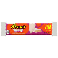 Reese's White, Hearts, King Size, 2.4 Ounce