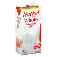 Natrel Milk, Whole Milk, 1 Quart