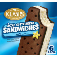 Kemps Vanilla Ice Cream Sandwiches 6 Count, 21 Fluid ounce