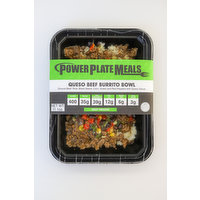 Power Plate Meals Queso Beef Burrito Bowl, 11.1 Ounce