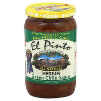 El Pinto Chile Sauce, Green, Medium, 16 Ounce