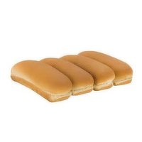 Cub Bakery All Natural White Hotdog Buns, 4 Each