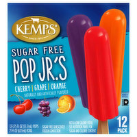 Kemps Pop Jr.'s No Sugar Added Pops, 12 Each