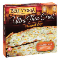 Bellatoria Pizza, Ultra Thin Crust, Ultimate 5 Cheese, Personal Size