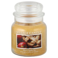 Village Candle Candle, Warm Apple Pie, Premium Jar, 1 Each