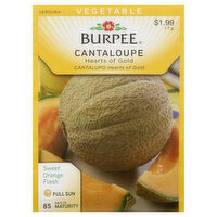 Burpee Seeds, Cantaloupe, Hearts of Gold, 1.7 Gram