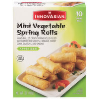 InnovAsian Spring Rolls, Appetizer, Vegetable, Mini, 10 Each