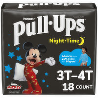 Pull-Ups Night Time Training Pants, Disney Junior Mickey, 3T-4T (32-40 lbs), 18 Each