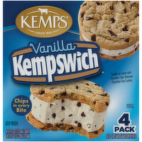 Kemps Kempswich Vanilla Ice Cream Sandwiches, 4 Each