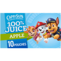 Capri Sun Paw Patrol Naturally Flavored 100% Apple Juice, 10 Each