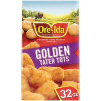 Ore-Ida Golden Tater Tots Seasoned Shredded Frozen Potatoes, 32 Ounce