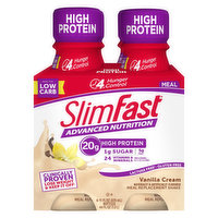 SlimFast Advance Nutrition Meal Replacement Shake, Vanilla Cream, 4 Each