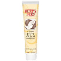 Burt's Bees Foot Cream with Vitamin E, Coconut, 4.3 Ounce
