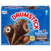 Drumstick We Love Chocolate Cookie Dipped We Love Chocolate Cookie Dipped Variety Pack - Chocolate, White Chocolate with Fudge, Chocolate with Fudge, 8 Each