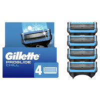 Gillette Gillette ProGlide Chill Razor Refills for Men, 4 Blade Refills, 4 Each