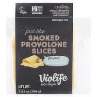 Violife Cheese Alternative, Smoked Provolone Slices, 10 Each
