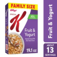 Special K Breakfast Cereal, Fruit and Yogurt, Family Size, 19.1 Ounce