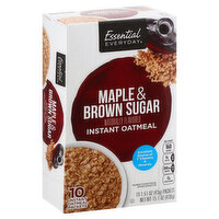 ESSENTIAL EVERYDAY Oatmeal, Instant, Maple & Brown Sugar, 10 Each