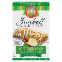 Sunbelt Bakery Soft Baked Bars, Apple Cinnamon, 8 Each