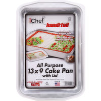 Handi-Foil Cake Pan with Lid, All Purpose, 13 x 9, 1 Each