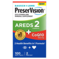 PreserVision Areds 2 Formula + CoQ10, 100 mg, Softgels, 100 Each