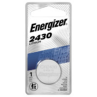 Energizer Battery, Lithium, 2430, 1 Each