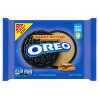 Oreo Chocolate Sandwich Cookies, Peanut Butter Flavor Creme, Family Size, 17 Ounce