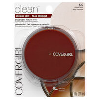 CoverGirl Clean Pressed Powder, Normal Skin, Classic Beige 130, 0.39 Ounce