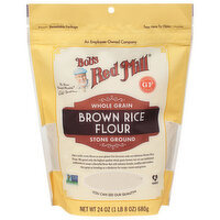 Bob's Red Mill Brown Rice Flour, Whole Grain, Stone Ground, 24 Ounce