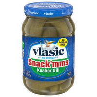 Vlasic Snack'mms Pickles, Kosher Dill, 16 Fluid ounce