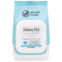 The Honey Pot Company Wipes, Sensitive, 30 Each