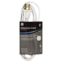 GE Extension Cord, Indoor, White, 6 Feet, 1 Each