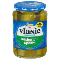Vlasic Pickles, Spears, Kosher Dill, 24 Fluid ounce