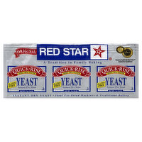 Red Star Yeast, Instant Dry, Quick Rise Original, 3 Each