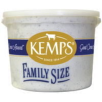 Kemps Ice Cream, Reduced Fat, Cookies 'n Cream, Family Size, 1 Gallon