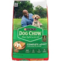 Purina Dog Chow, Dog Food, Chicken, Complete Adult, 40 Pound