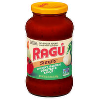 Ragu Simply Sauce, Chunky Garden Vegetable, 24 Ounce