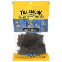 Tillamook Country Smoker Beef Jerky, Sea Salt & Cracked Pepper, 10 Ounce