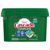 Cascade Complete Dishwasher Detergent, Fresh Scent, 43 Each